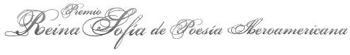 Logotipo horizontal, color gris, Premio Reina Sofía Poesía Iberoamericana