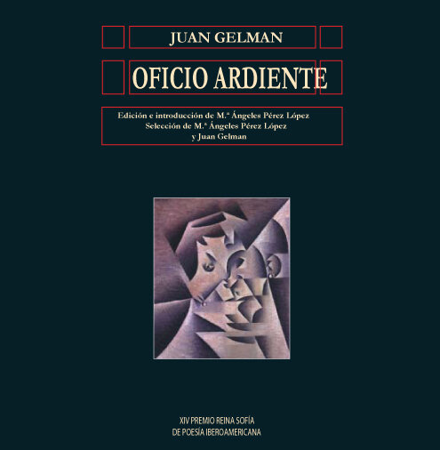 Portada "Oficio ardiente" de Juan Gelmán