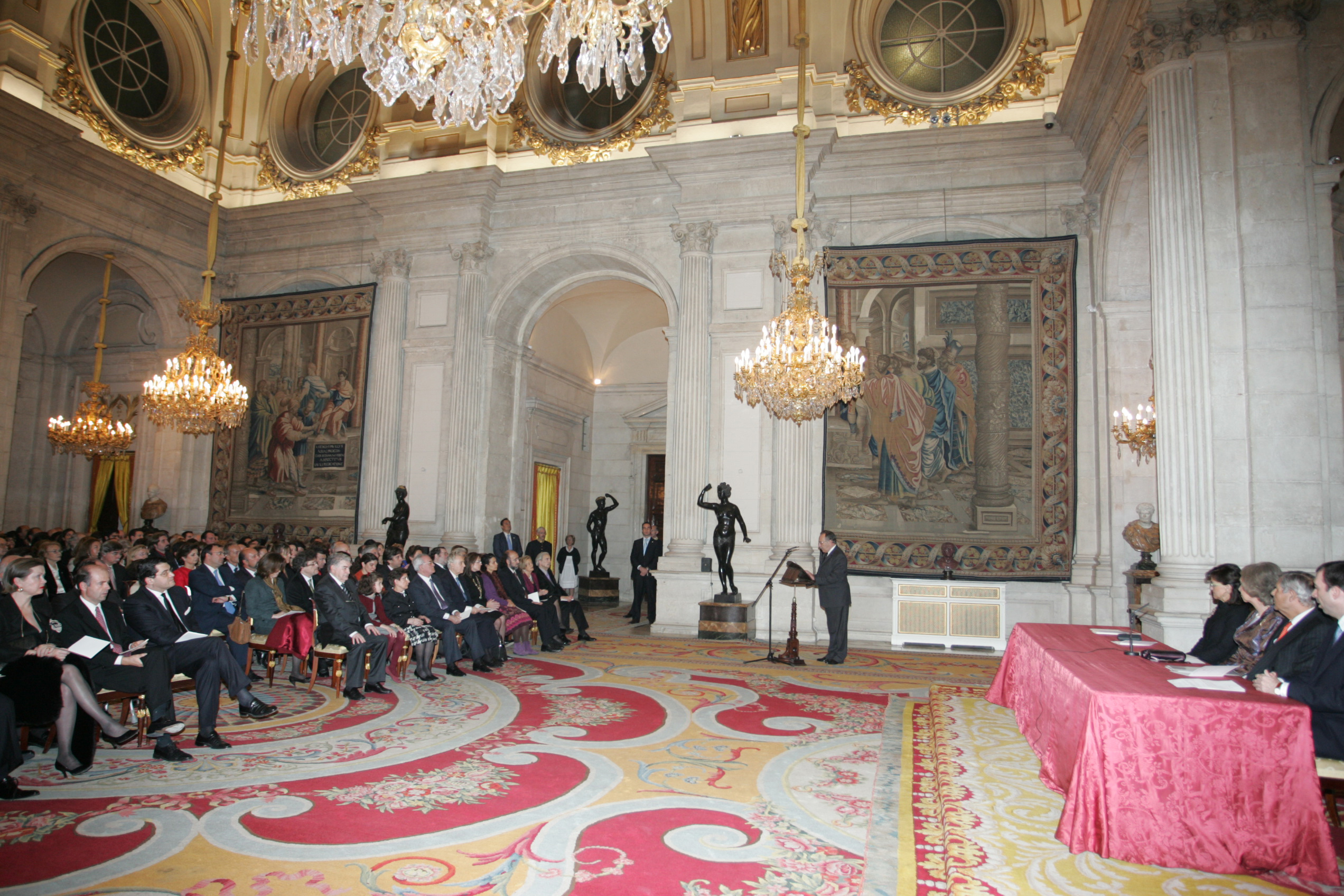 Acto de entrega XV Premio Reina Sofía de Poesía Iberoamericana 2006 a Antonio Gamoneda