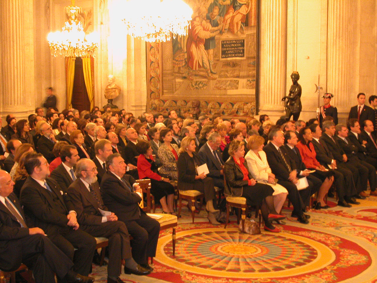 Acto de entrega XIII Premio Reina Sofía de Poesía Iberoamericana 2004 a José Manuel Caballero Bonald
